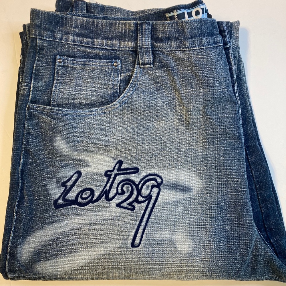 Lot 29 Luxe Mens Classic Jeans Blue
